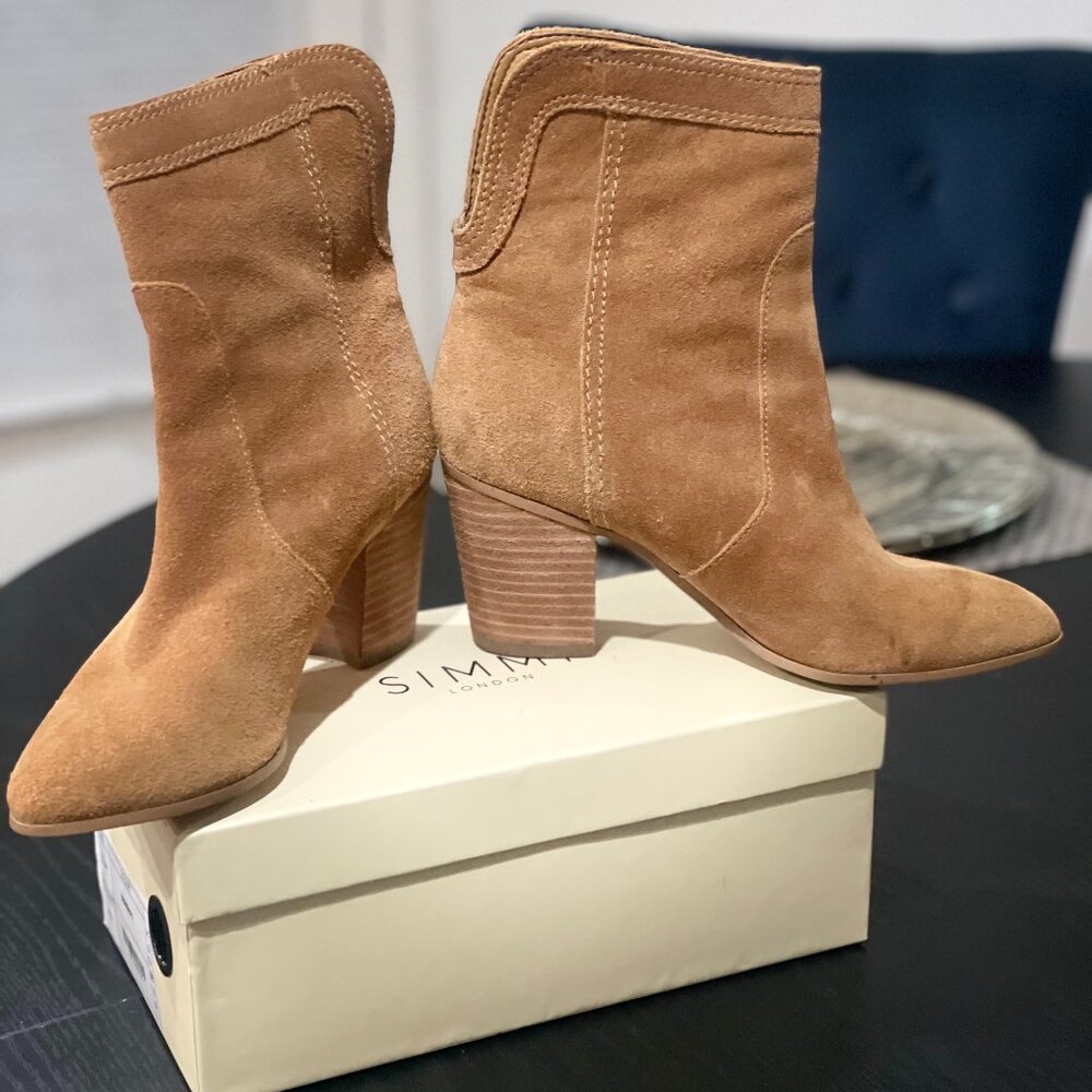 Ivanka Trump light brown suede boots (Size 5.5) (Worn twice)